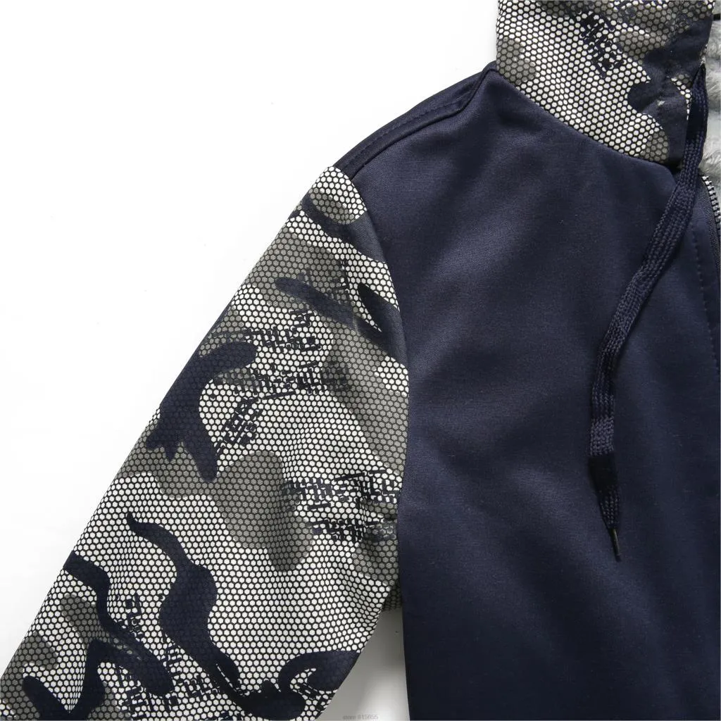 Skull wool hoodies jacket sweatshirt