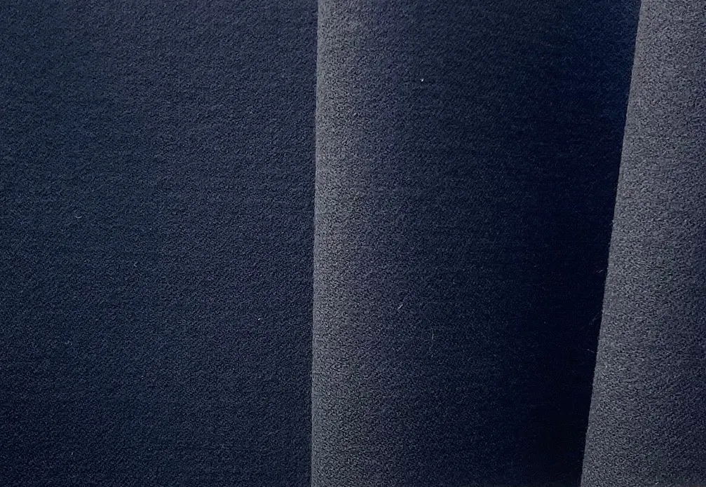 Slate Grey Double-Faced Technical Wool Blend Coating (Made in Italy)