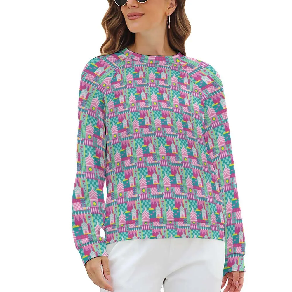 Small World Women's Raglan Crewneck Sweatshirt