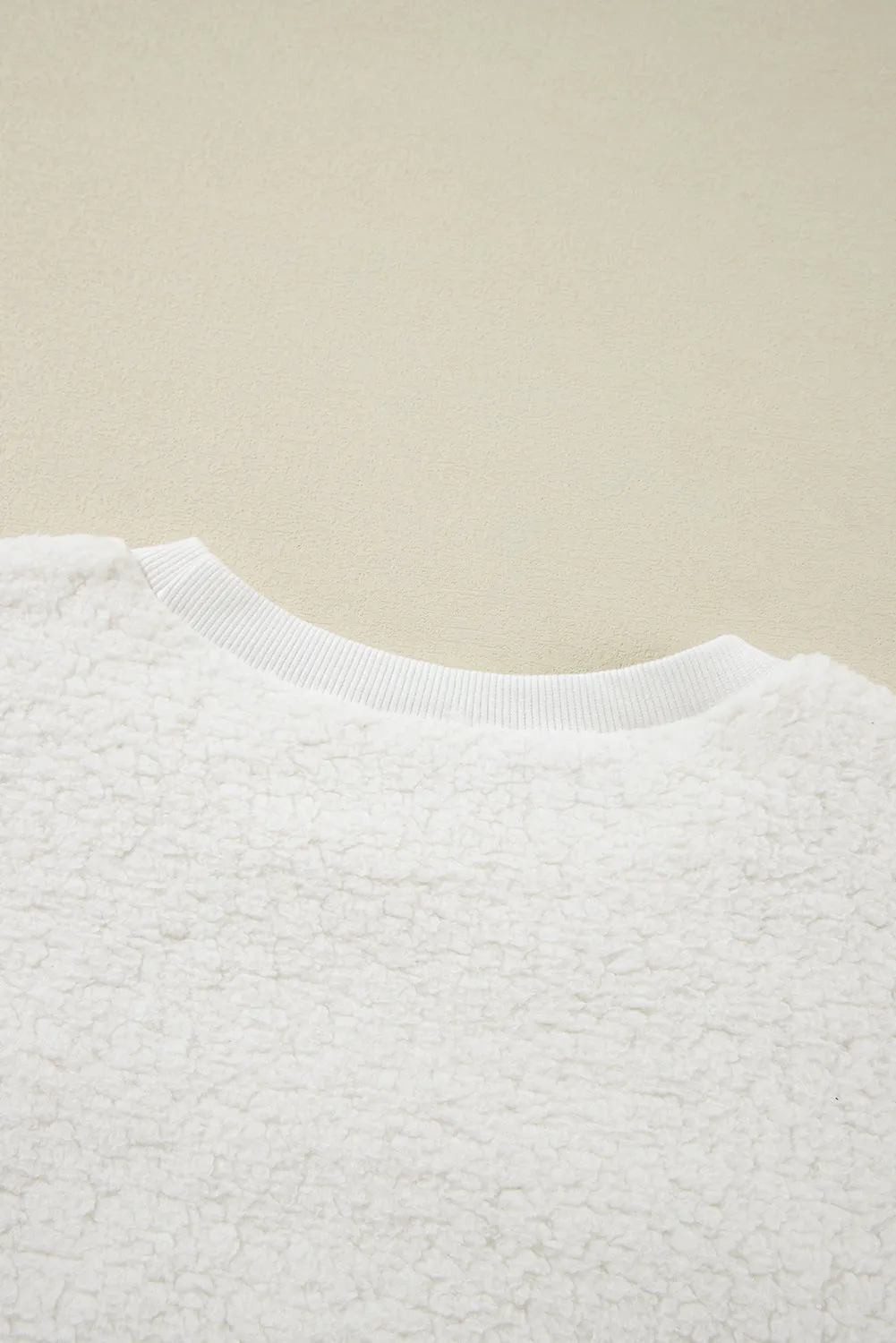 Snow White Merry & Bright Print Fuzzy Sweatshirt