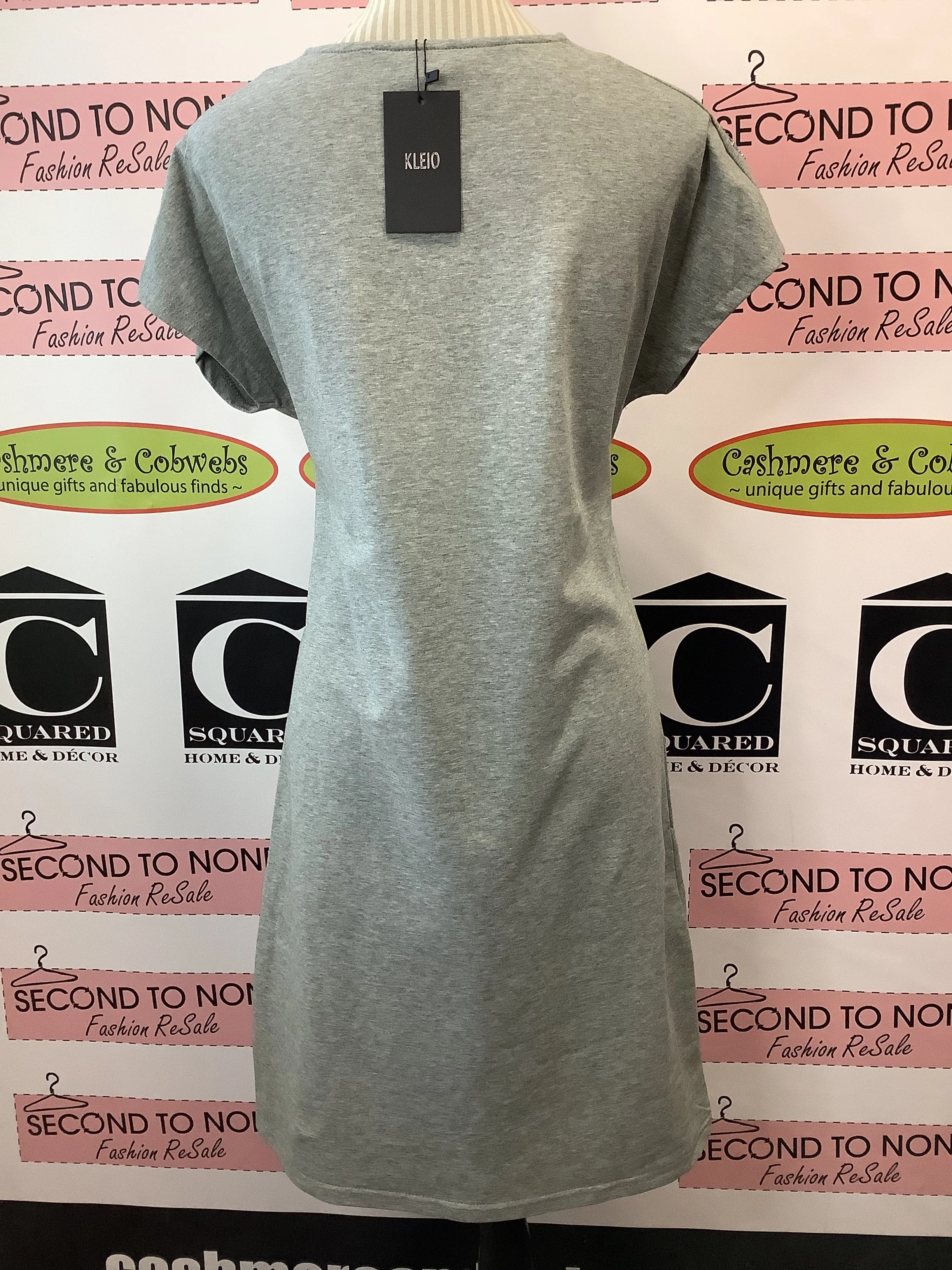 Sparkle Detail T-Shirt Dress (Only 2 Grey Left!)