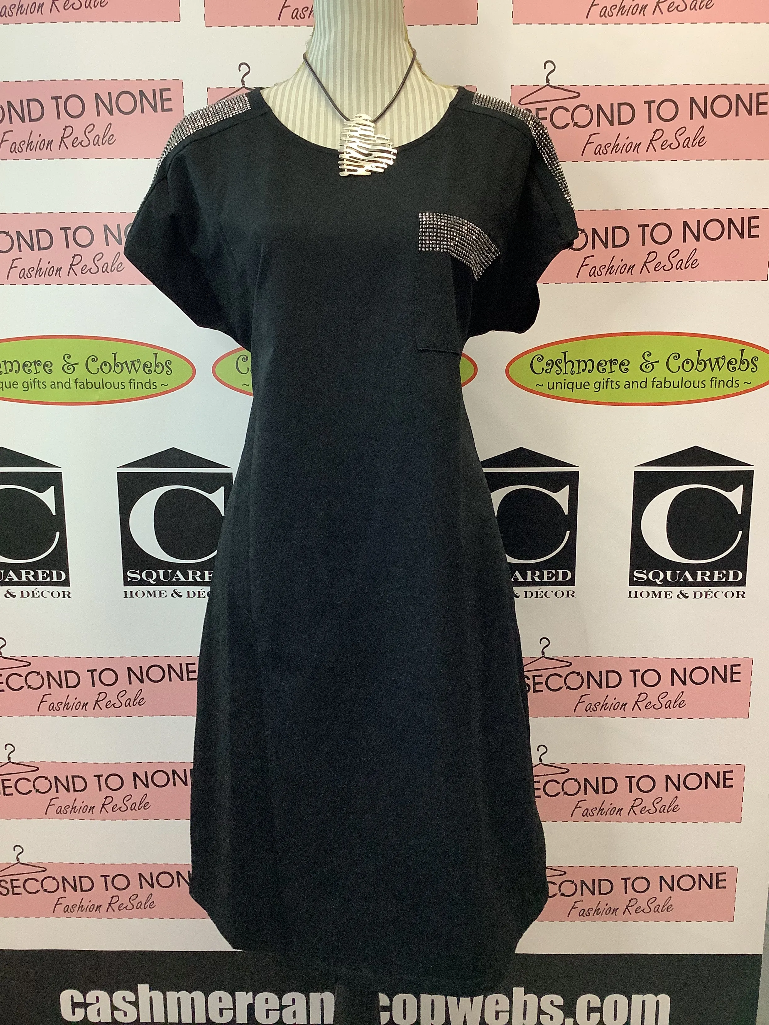 Sparkle Detail T-Shirt Dress (Only 2 Grey Left!)
