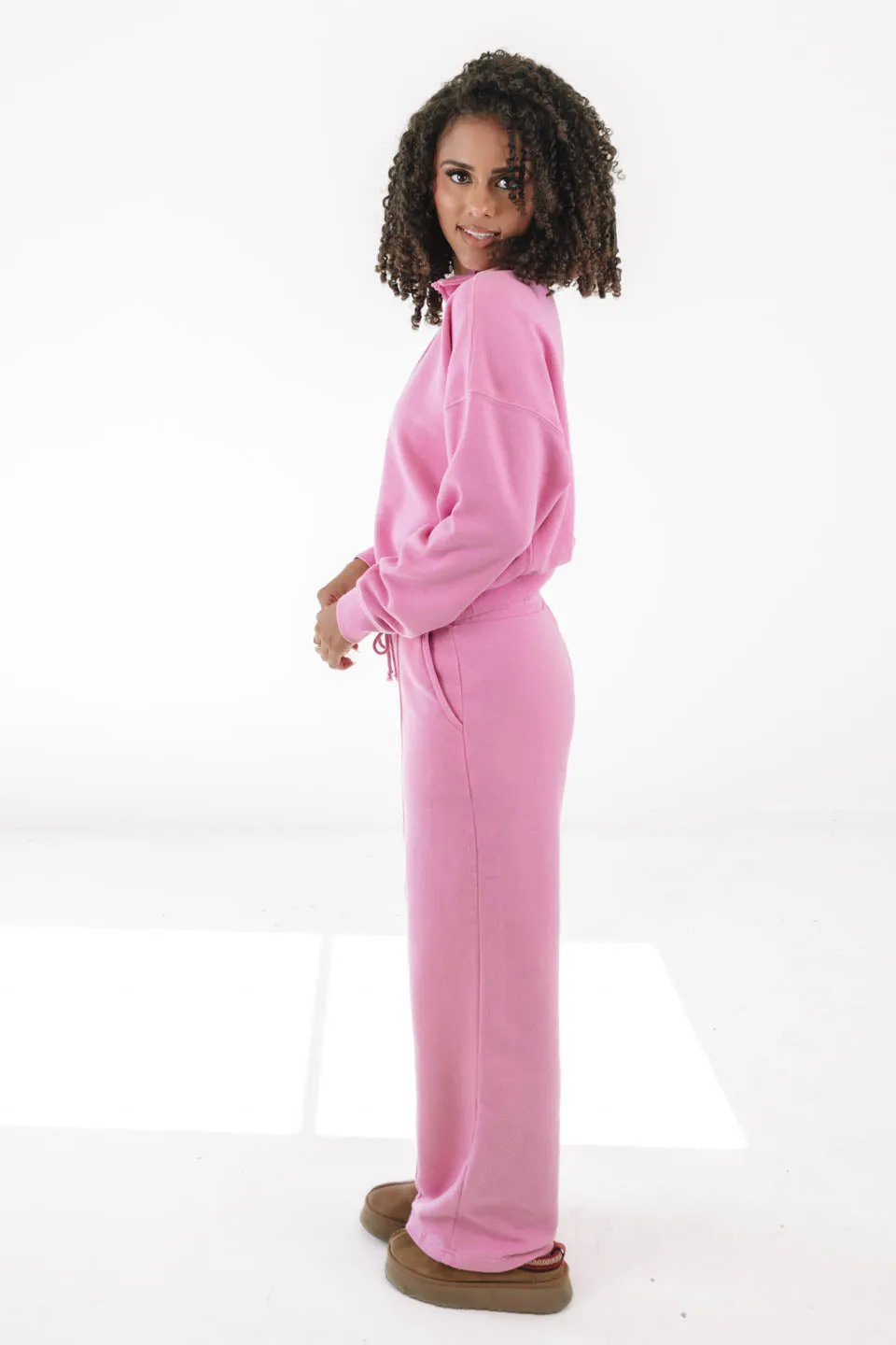 Staying In Sweatshirt - Pink