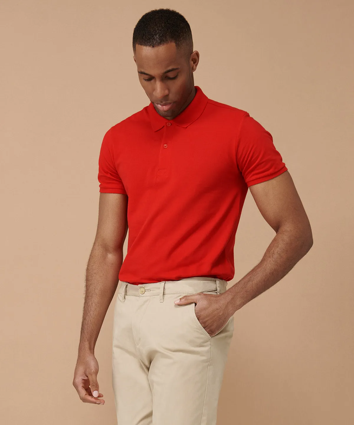 Stretch chinos with flex waistband | Navy