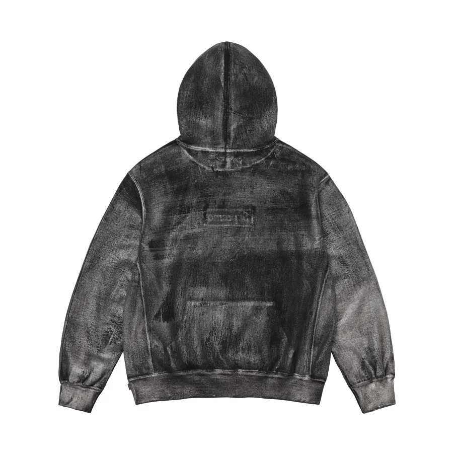 SUPREME/MM6 MAISON MARGIELA FOIL BOX LOGO HOODED SWEATSHIRT BLACK