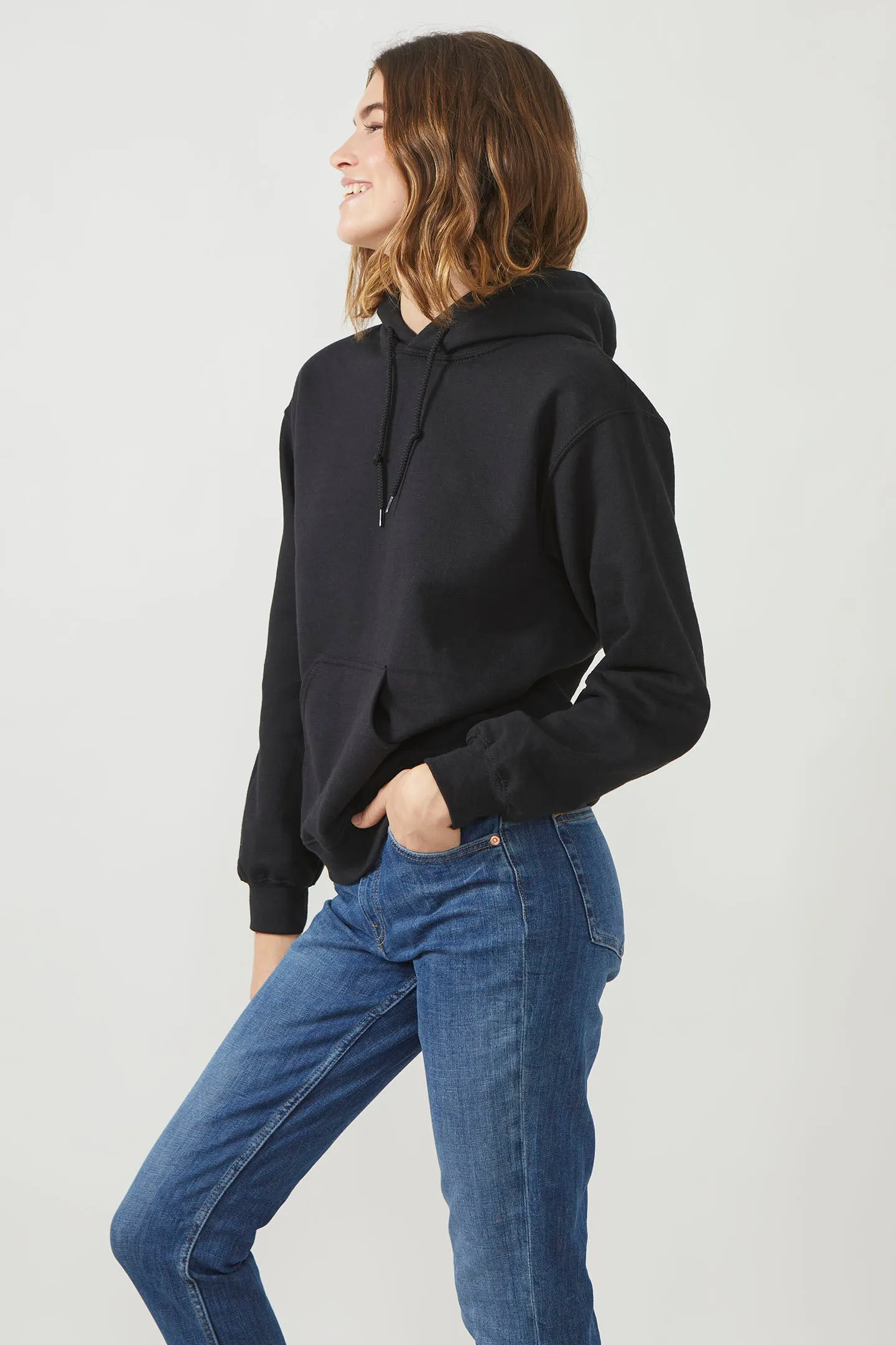 Sweatshirt à capuche London pour femmes Noir - Radsow