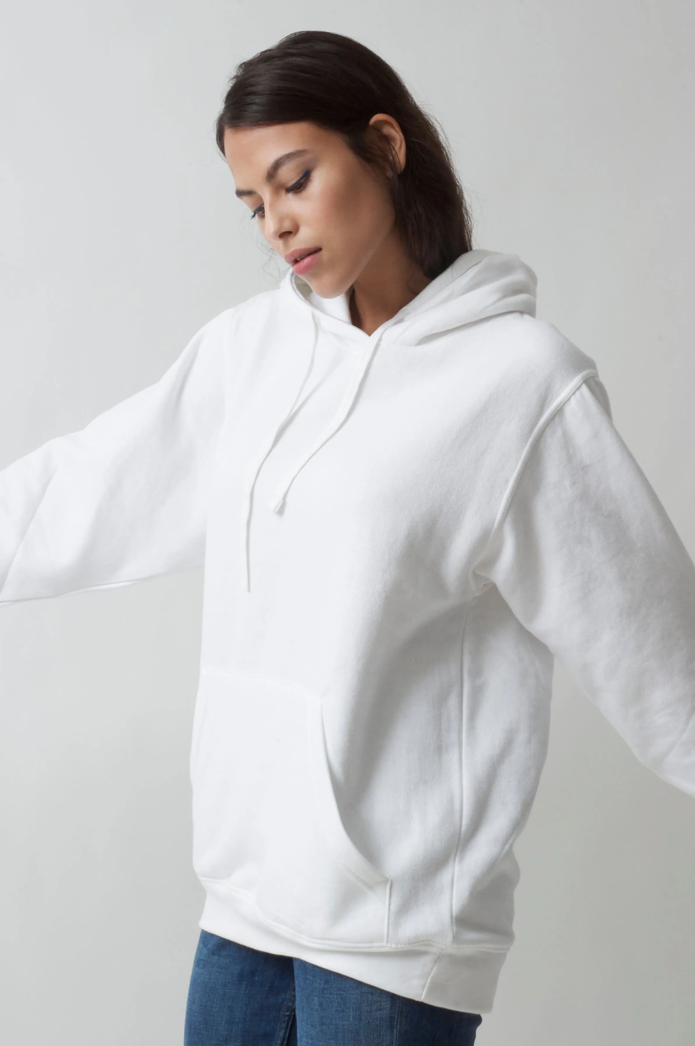 Sweatshirt à capuche London pour femmes White - Radsow