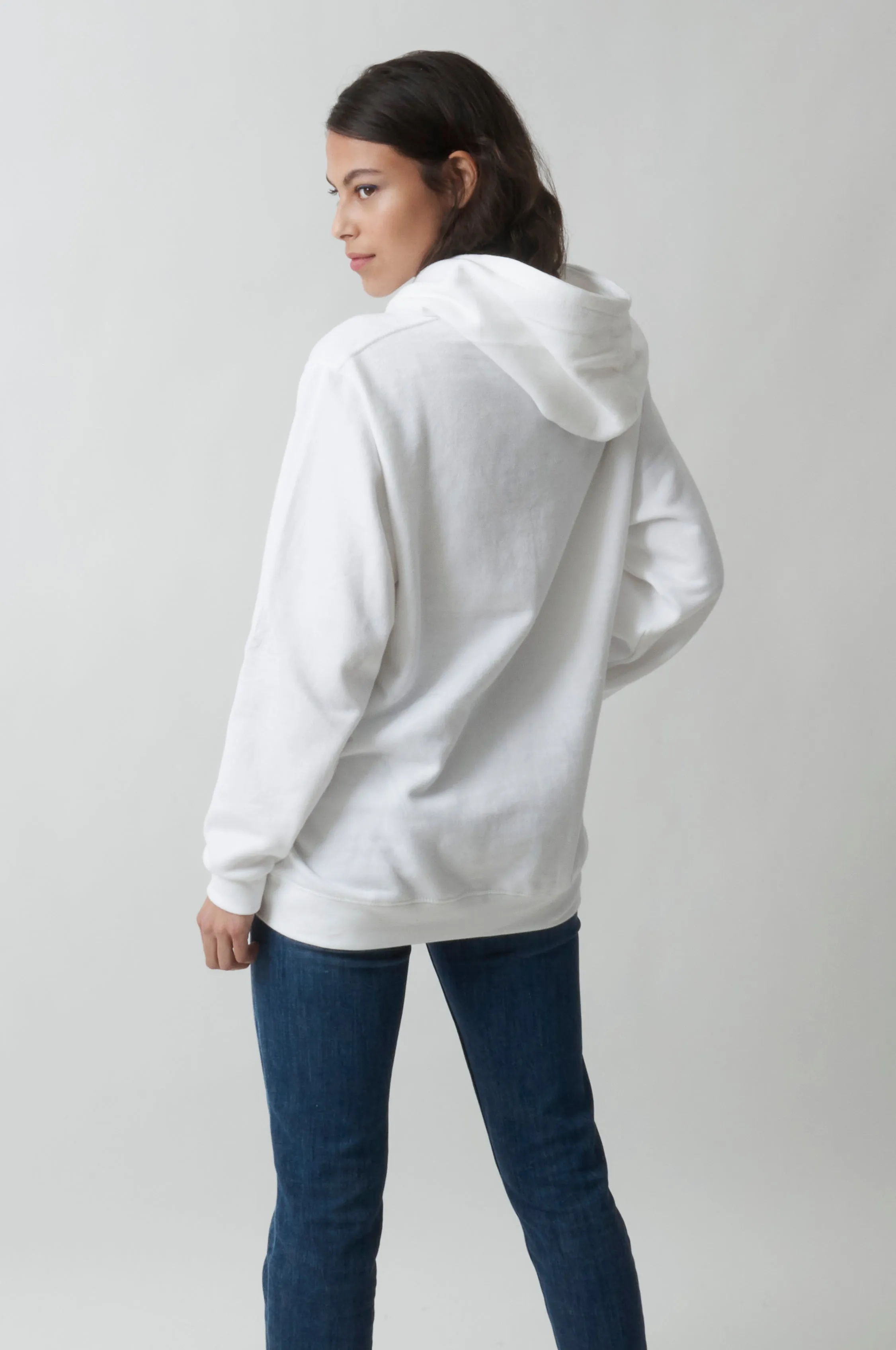 Sweatshirt à capuche London pour femmes White - Radsow