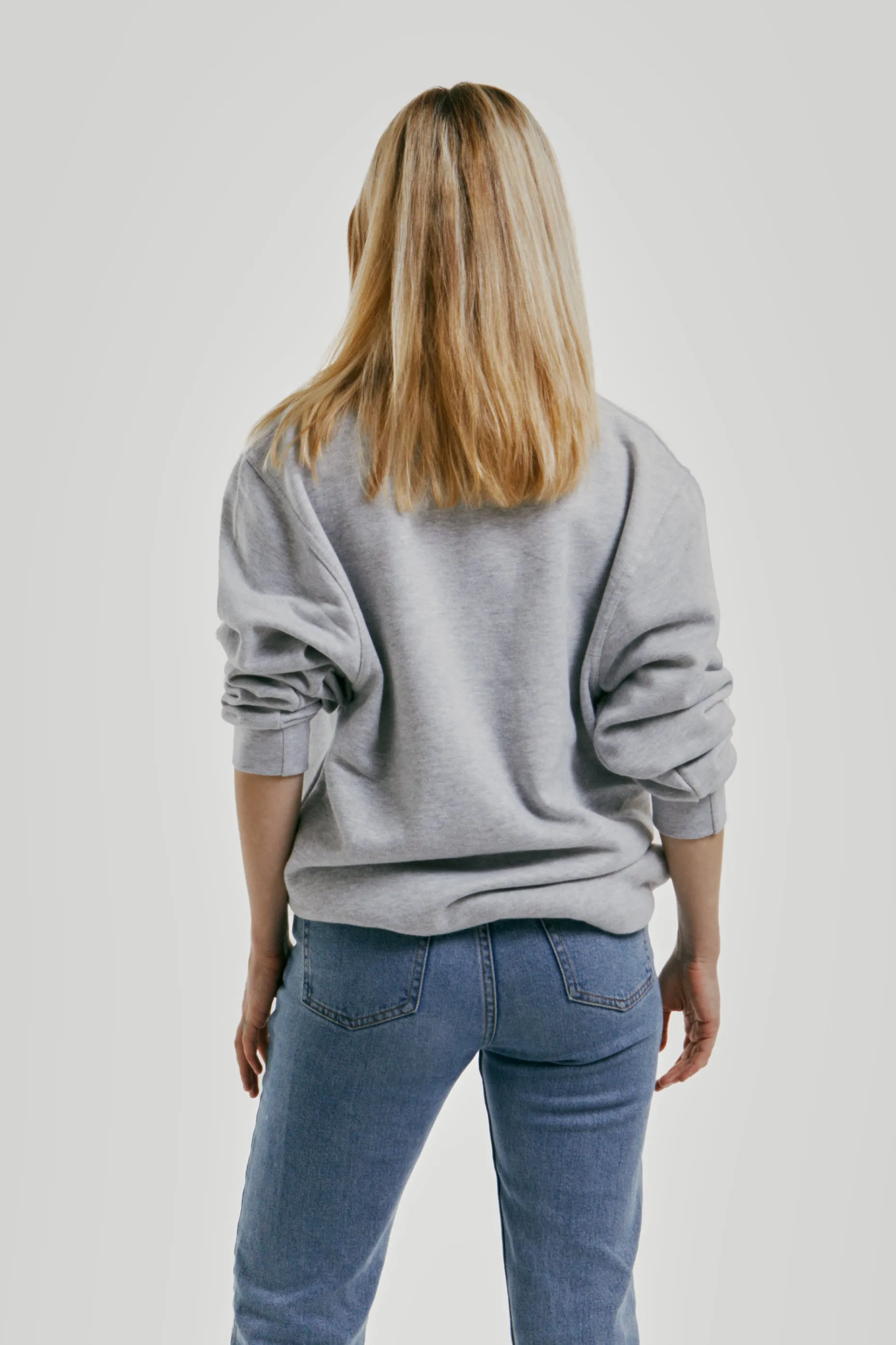 Sweatshirt Col Rond Paris pour femmes Heather Grey - Radsow
