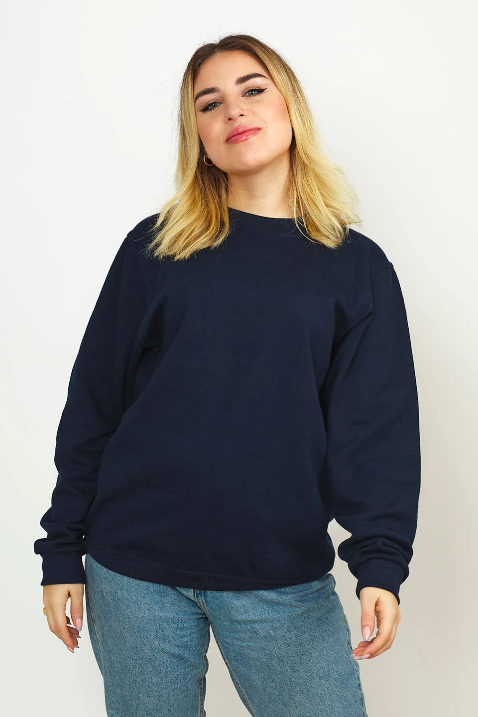 Sweatshirt Col Rond Paris pour femmes Navy - Radsow
