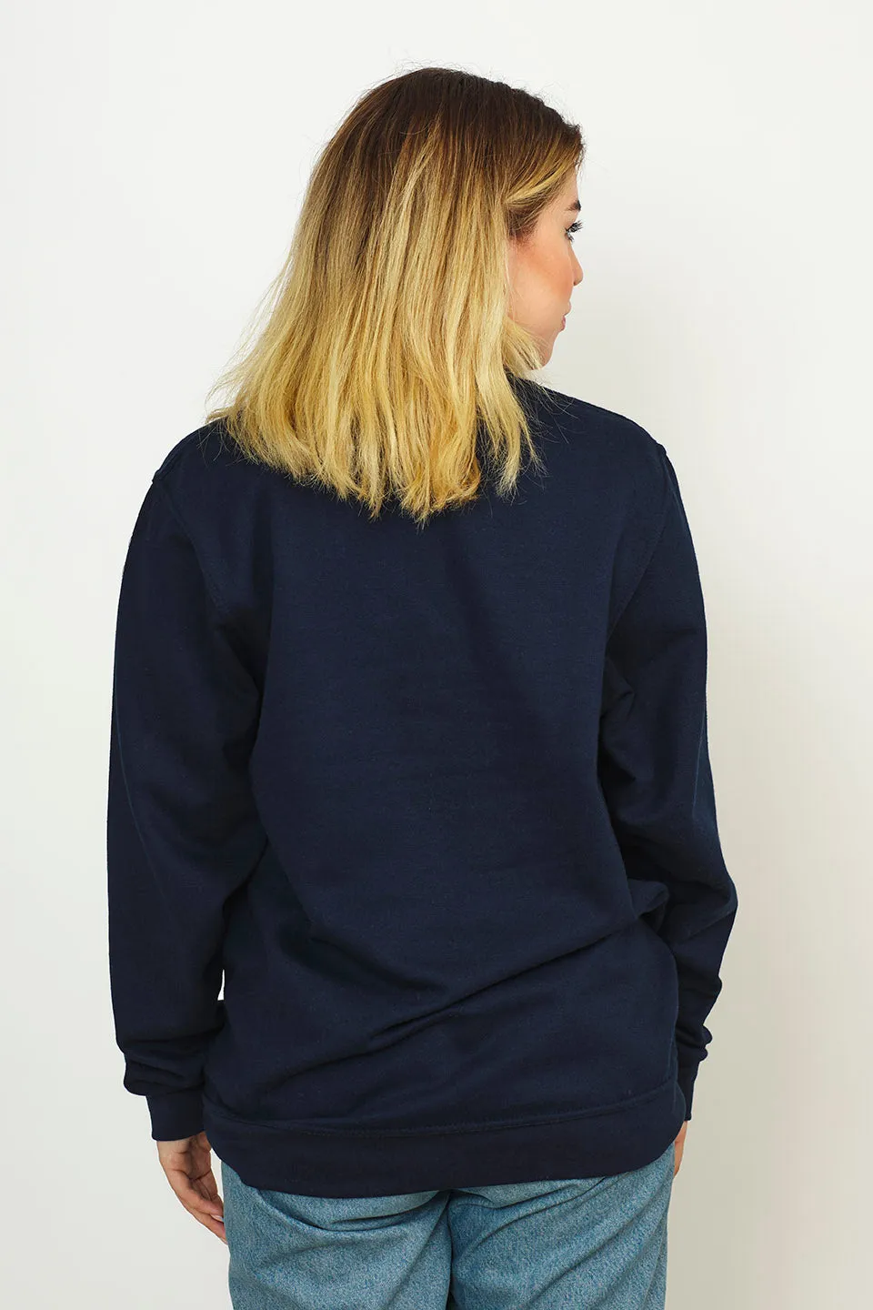 Sweatshirt Col Rond Paris pour femmes Navy - Radsow