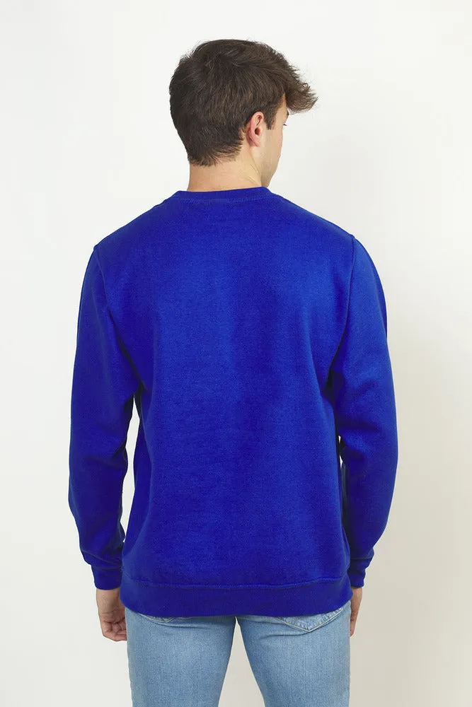 Sweatshirt Col Rond Paris pour hommes Bleu Royal - Radsow