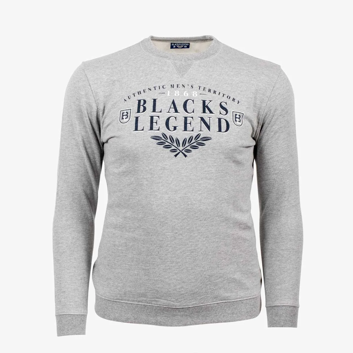 Sweatshirt gris col rond