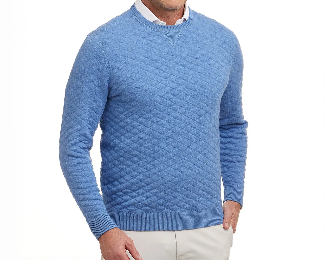 The Ward Sweater: Heathered Oxford