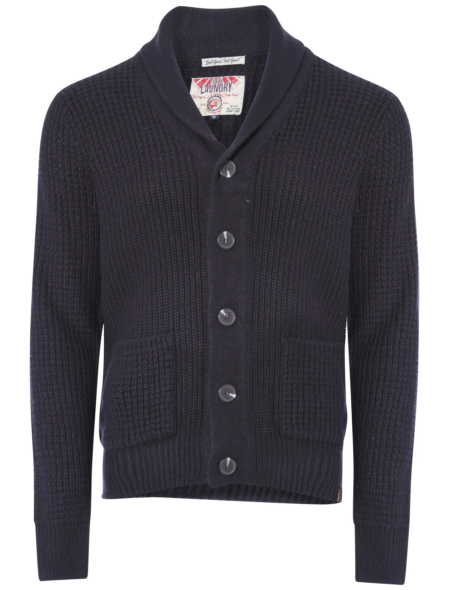 Tokyo Laundry Bramber navy knitted cardigan