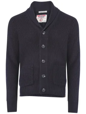 Tokyo Laundry Bramber navy knitted cardigan
