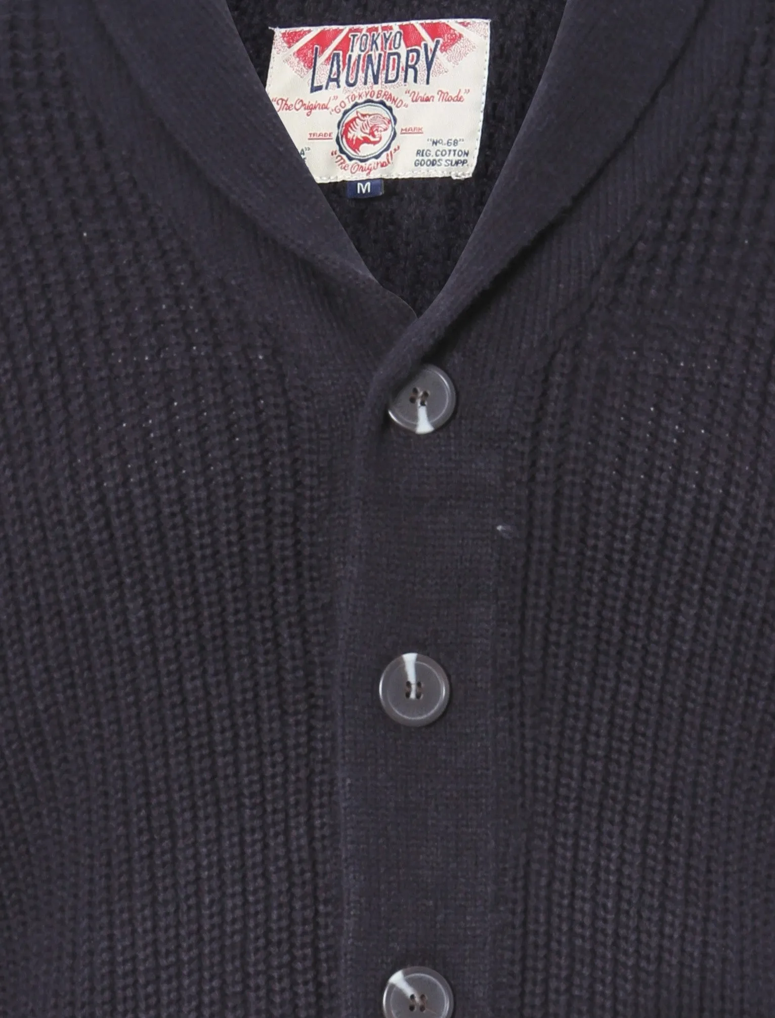 Tokyo Laundry Bramber navy knitted cardigan
