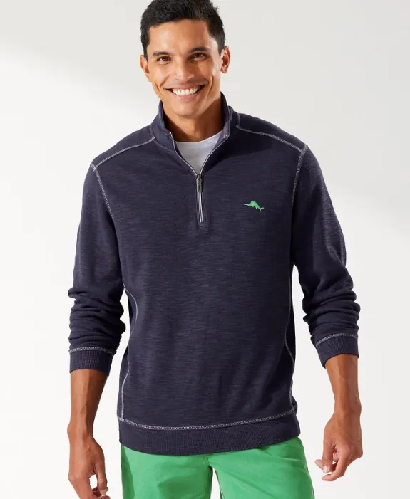 Tommy Bahama Tobago Bay Half-Zip Sweatshirt Ocean Deep