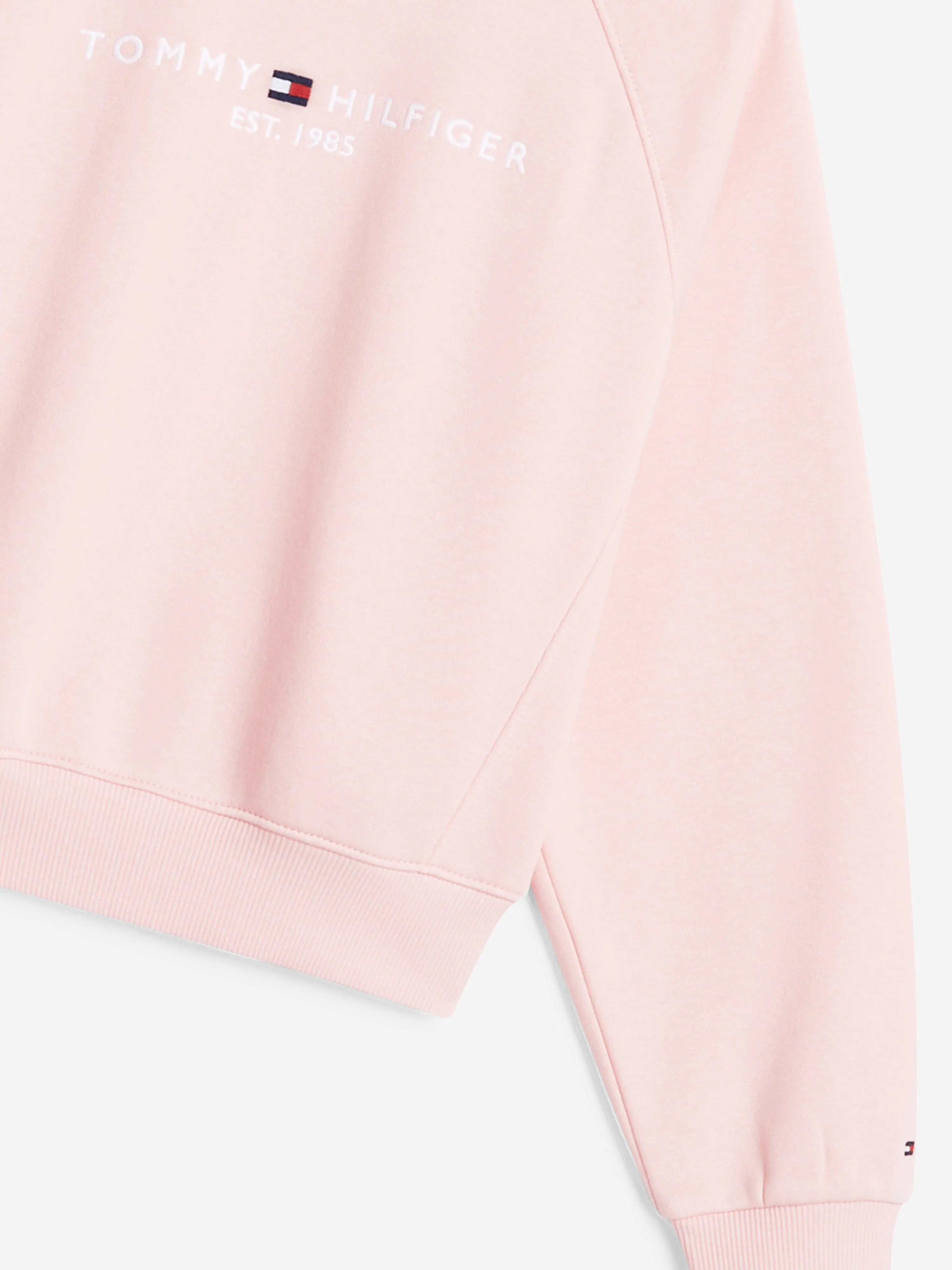 Tommy Hilfiger Girls Essential Embroidered Sweatshirt in Pink