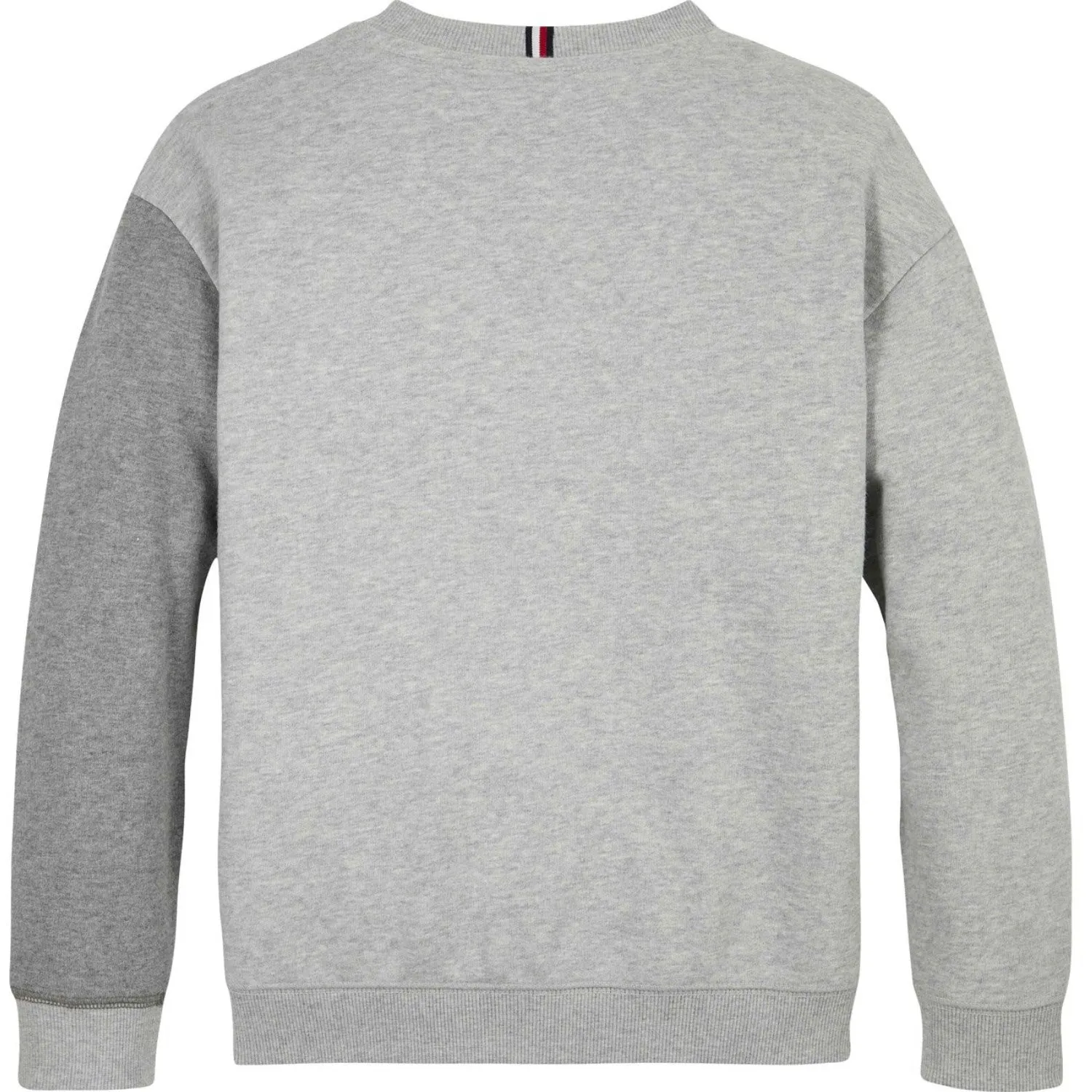 Tommy Hilfiger Grey Heather Mix Monotype Spliced Printed Cn Crewneck