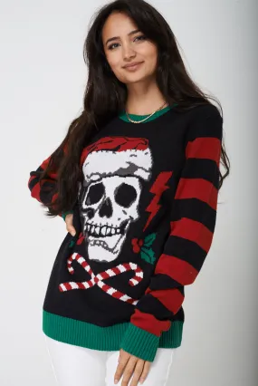 Unisex Ugly Christmas Skull Sweater