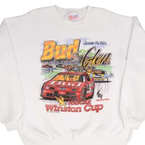 VINTAGE NASCAR BUDWEISER AT THE GLEN WINSTON CUP SWEATSHIRT 1994 LARGE MADE USA