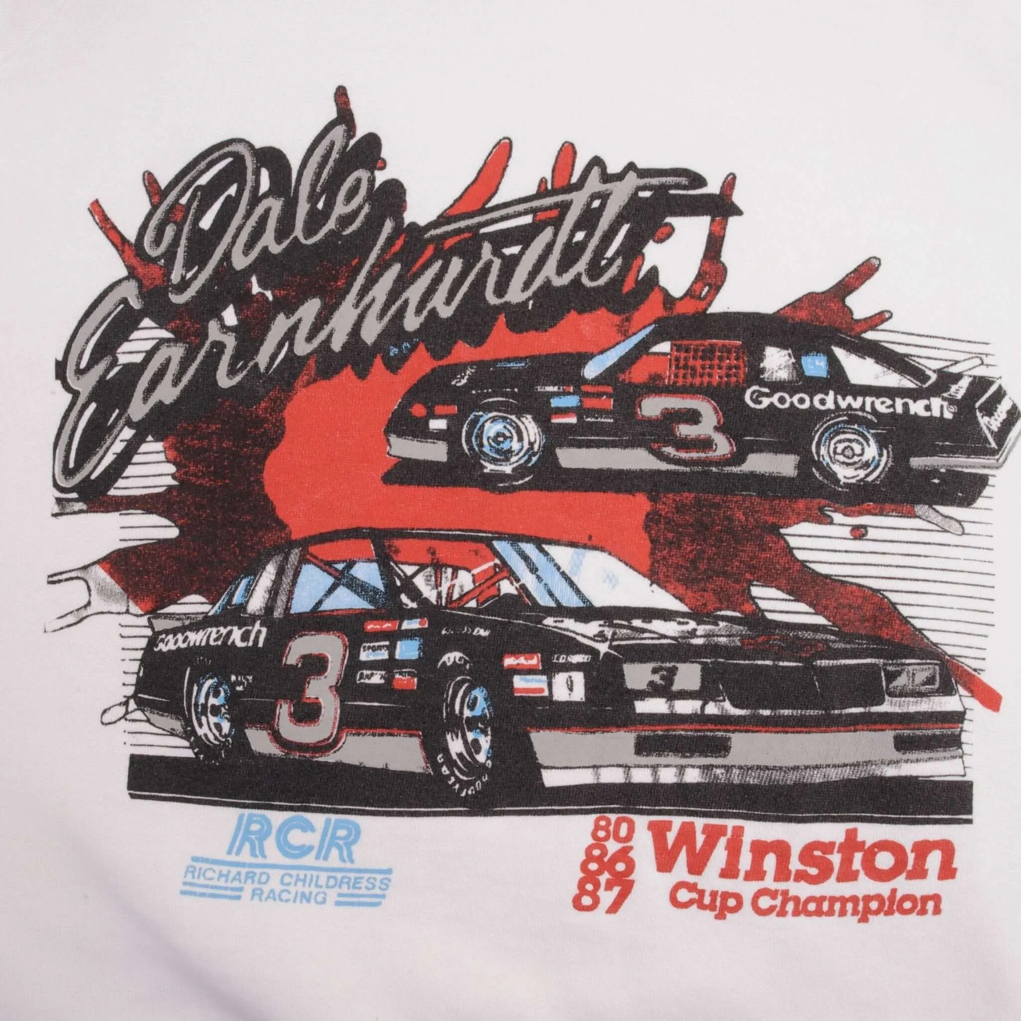 VINTAGE NASCAR DALE EARNHARDT WINSTON CUP SWEATSHIRT 1987 MEDIUM MADE IN USA