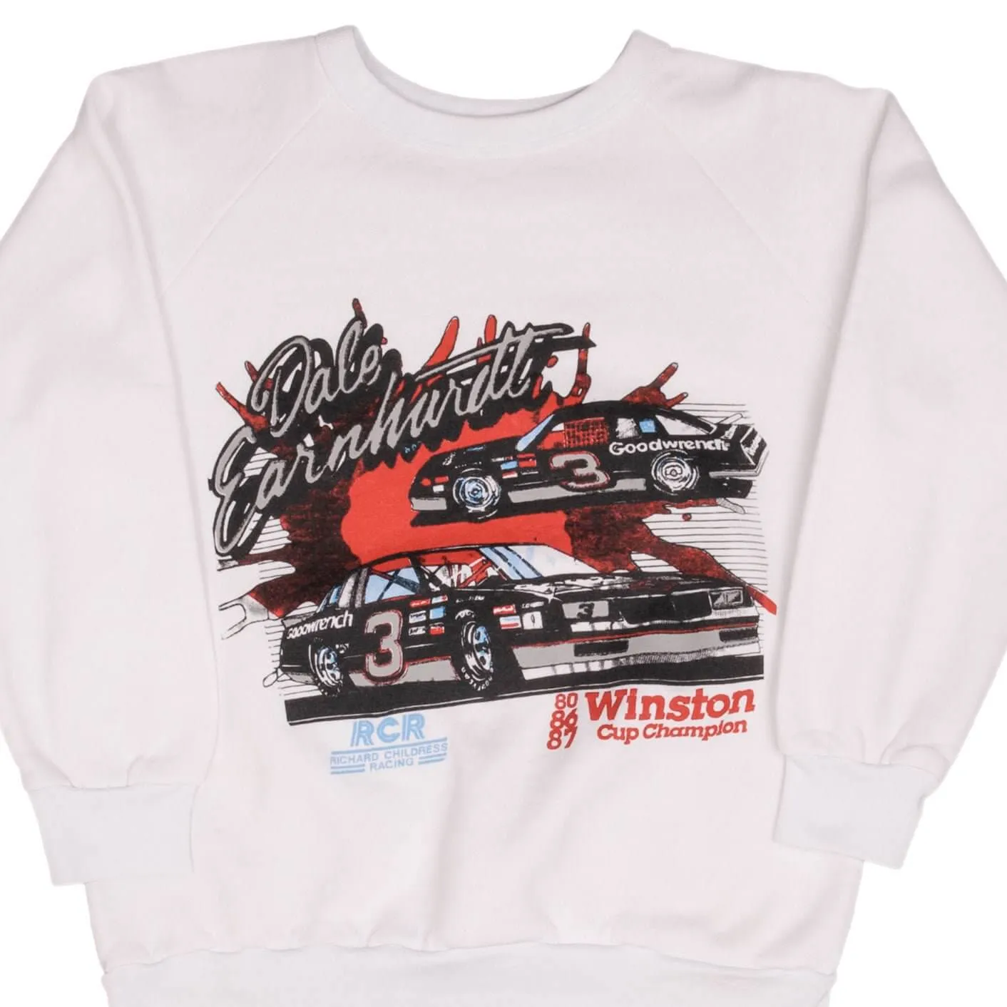 VINTAGE NASCAR DALE EARNHARDT WINSTON CUP SWEATSHIRT 1987 MEDIUM MADE IN USA
