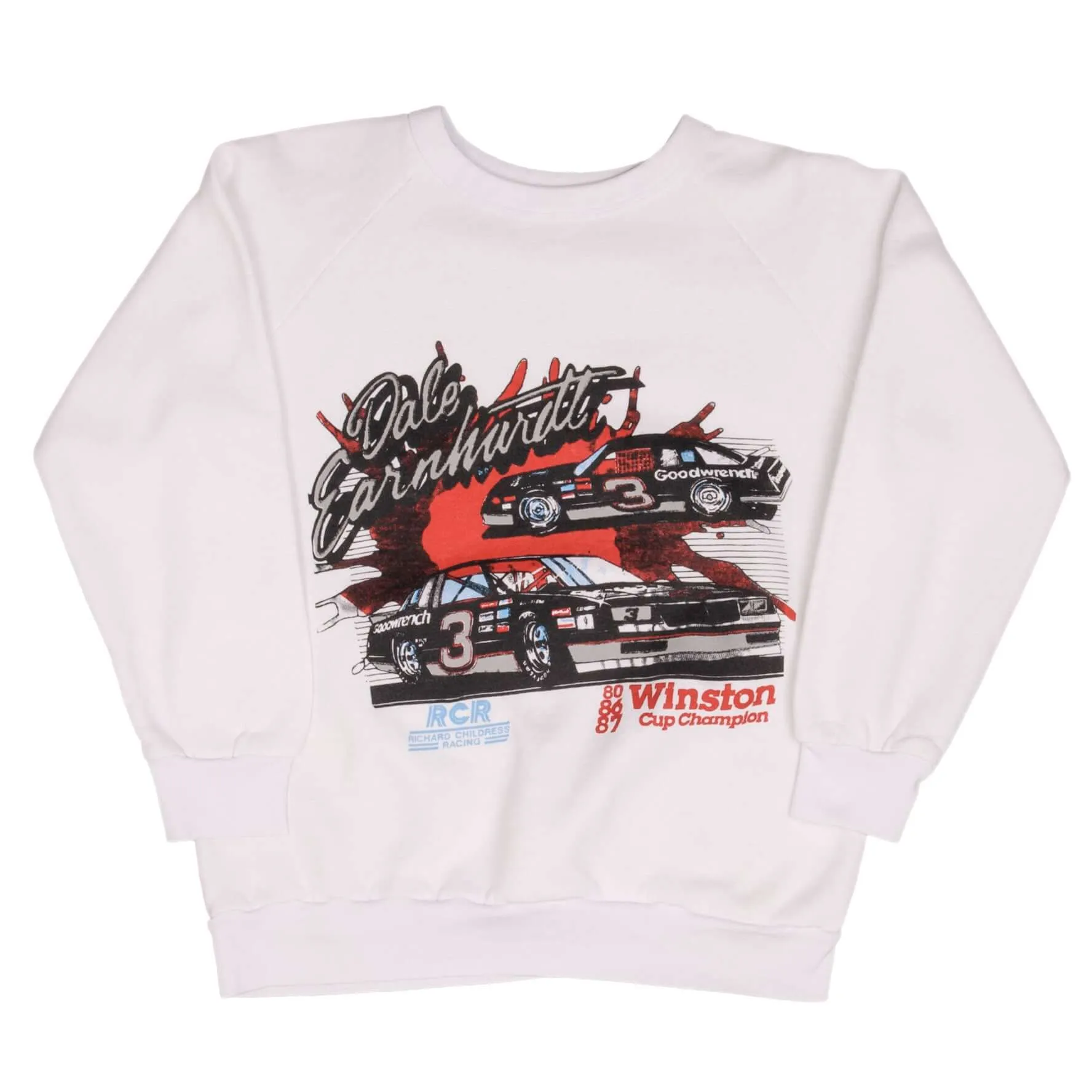 VINTAGE NASCAR DALE EARNHARDT WINSTON CUP SWEATSHIRT 1987 MEDIUM MADE IN USA