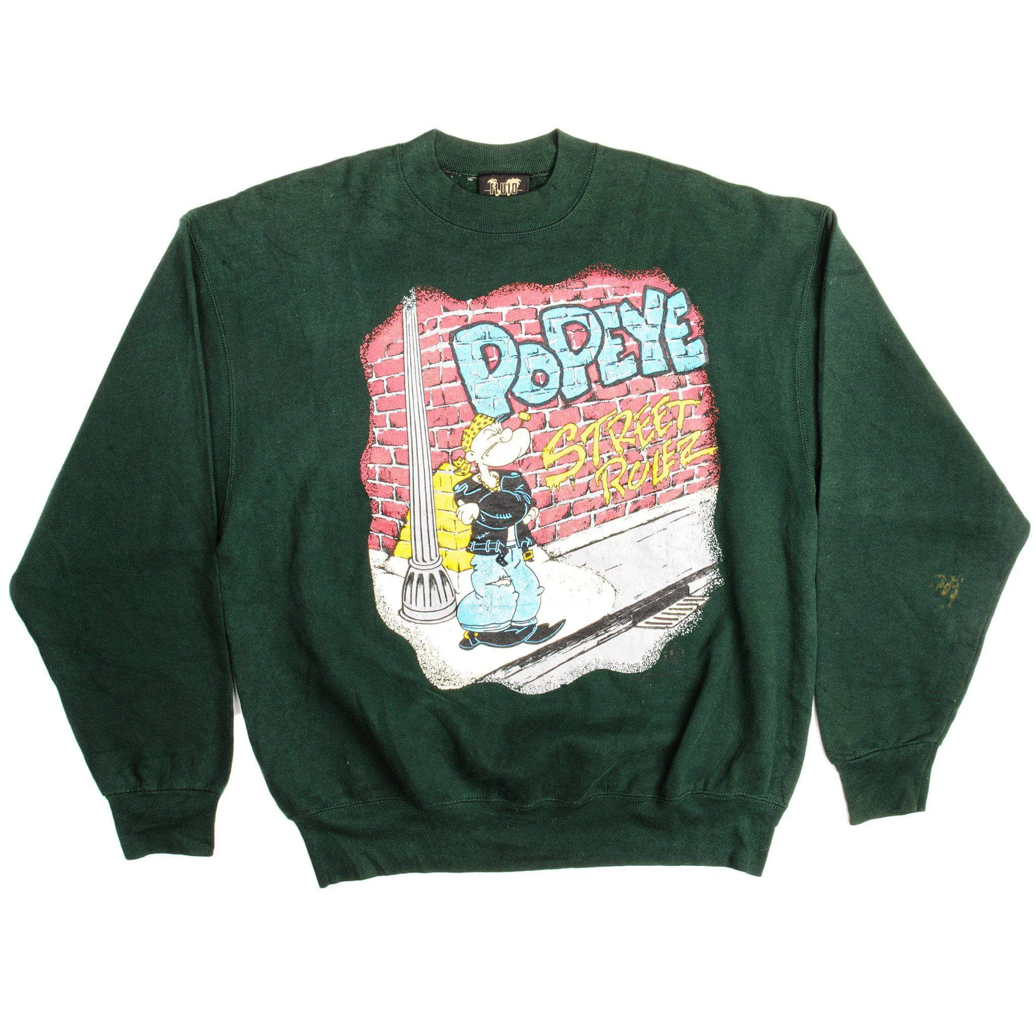 VINTAGE POPEYE SWEATSHIRT SIZE XL MADE IN USA 1990s