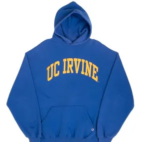 VINTAGE UC IRVINE UCI RUSSELL ATHLETIC BLUE HOODIE SWEATSHIRT 1990S XL