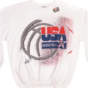 VINTAGE USA BASKETBALL SWEATSHIRT USA TEAM SIZE L MADE IN USA