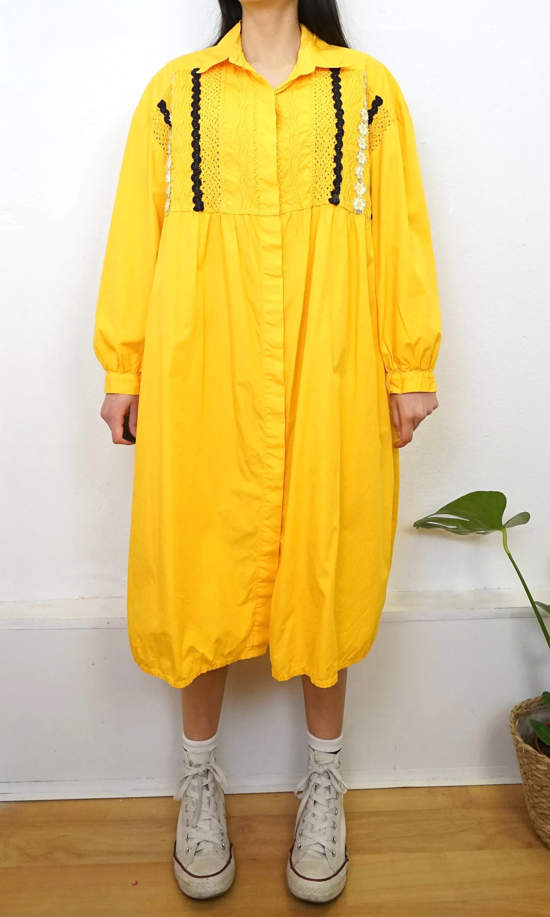 Vintage yellow Dress size M