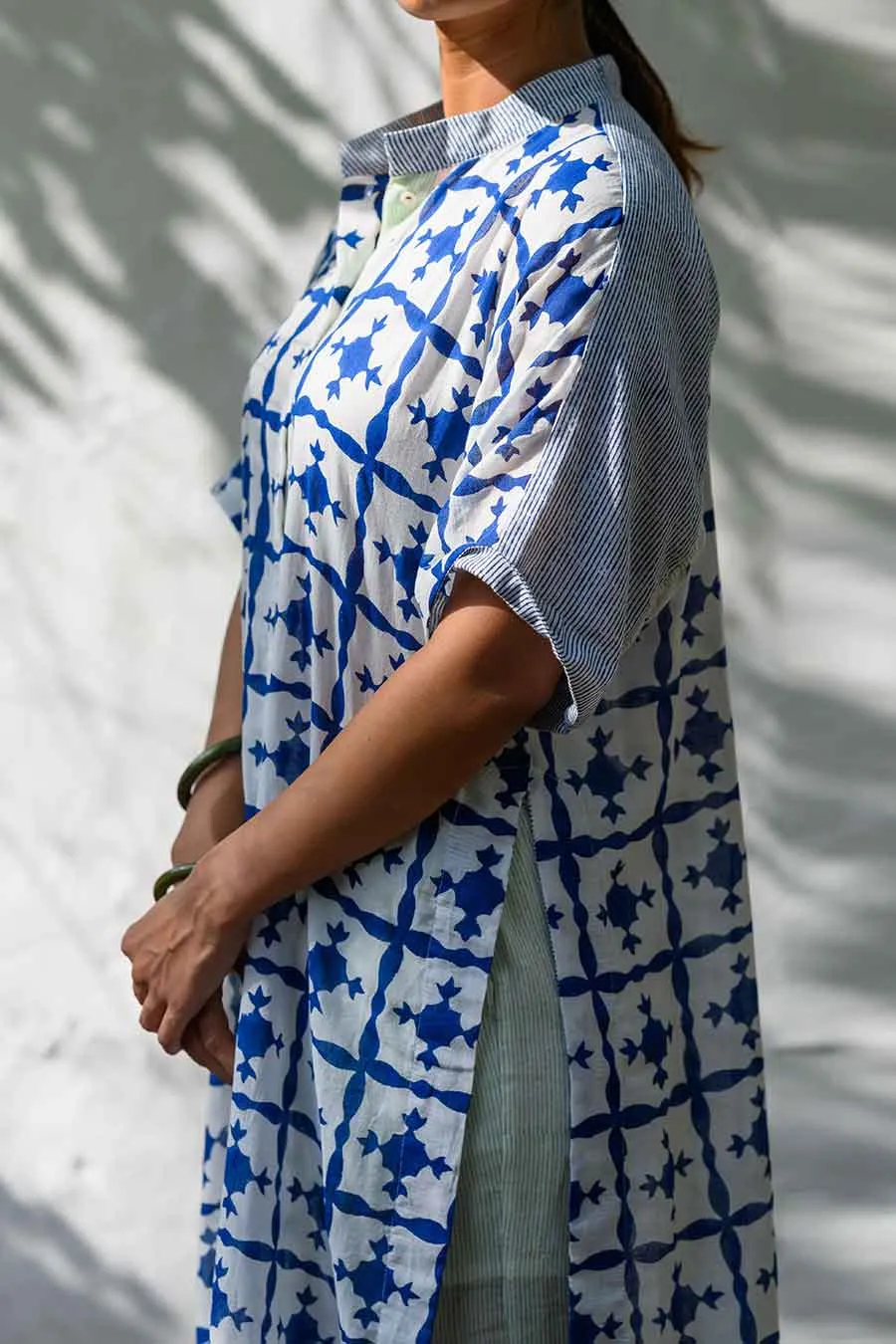 White Ana Karina Handblock Print Co-Ord Set
