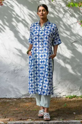 White Ana Karina Handblock Print Co-Ord Set