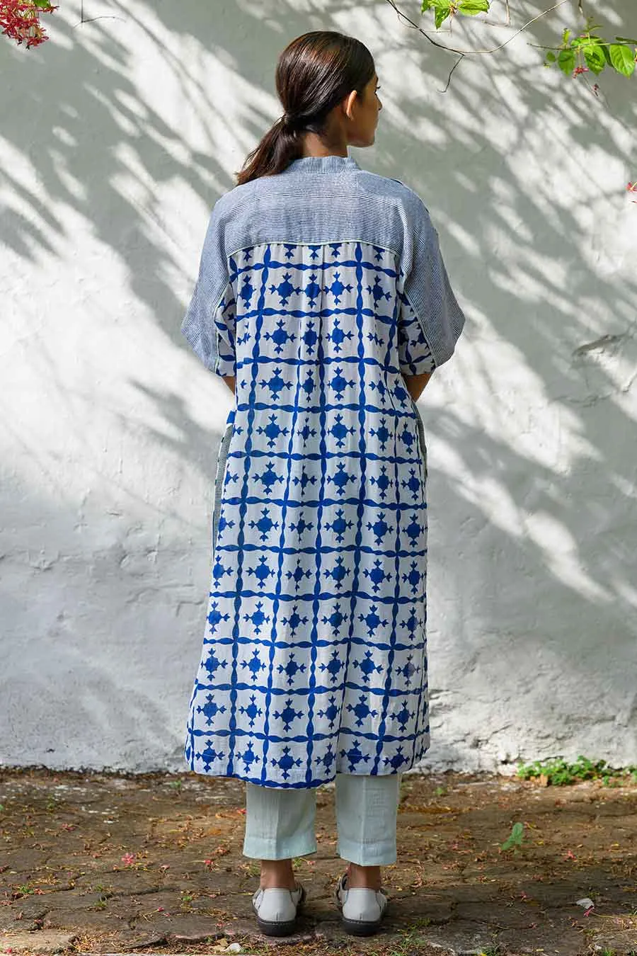 White Ana Karina Handblock Print Co-Ord Set