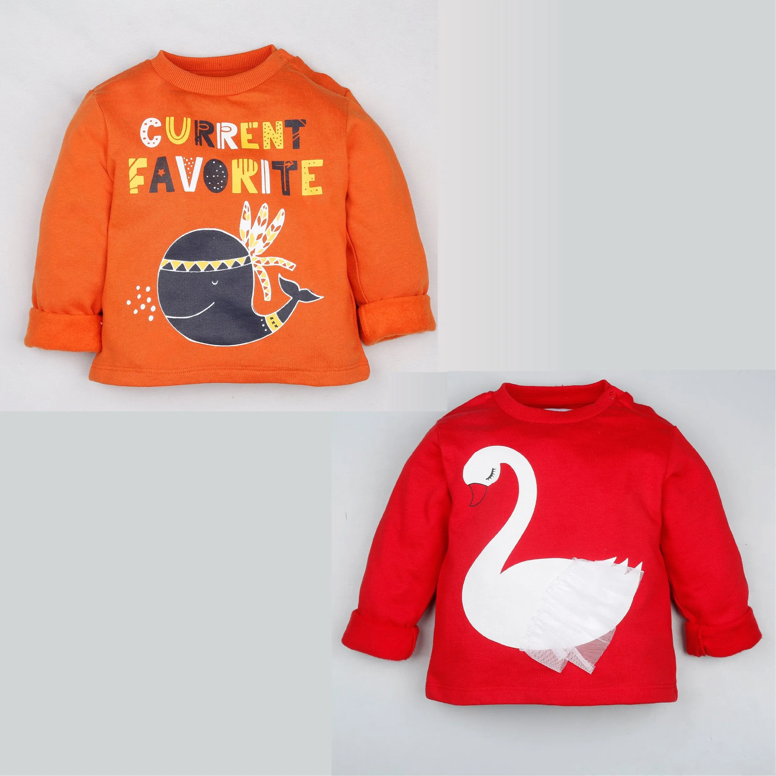 Winter Sweatshirt Combo - Swan and Whale