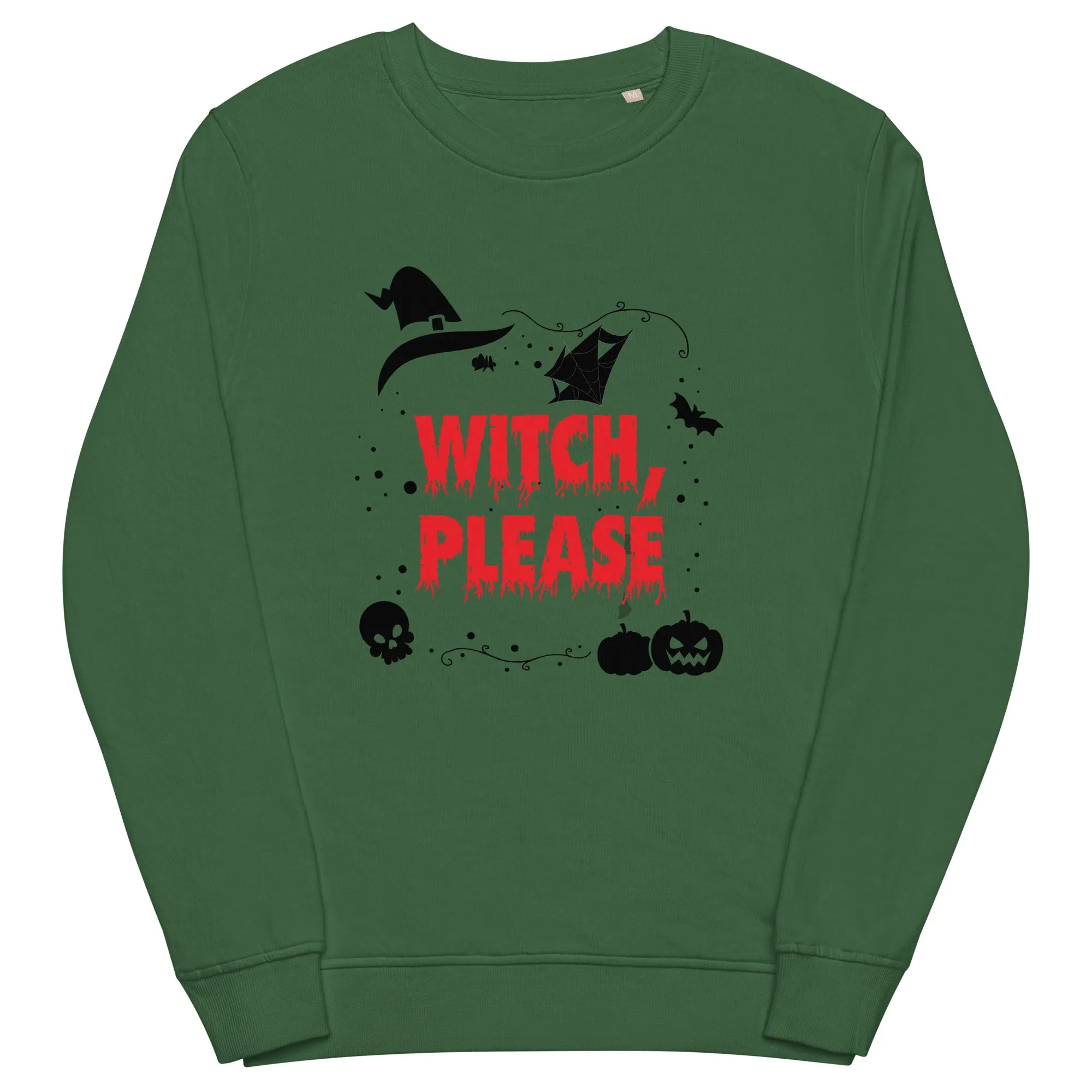 Witch Please Halloween Graphic Men Organic Sweatshirt