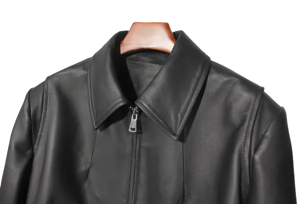 Womens Freyja Genuine Lambskin Leather Bomber Jacket
