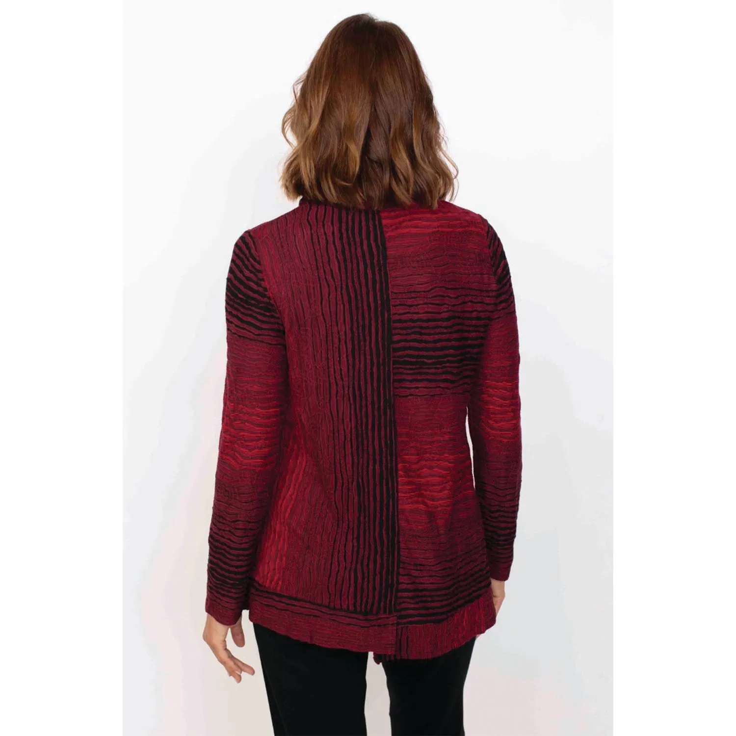 Women's Habitat Cowl Neck Pieced Tunic Cranberry