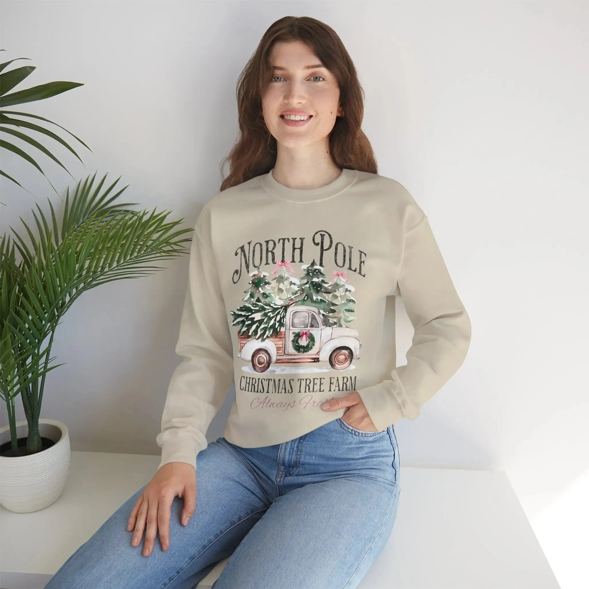 Womenswear Christmas Tree Farm Crewneck Sweatshirt