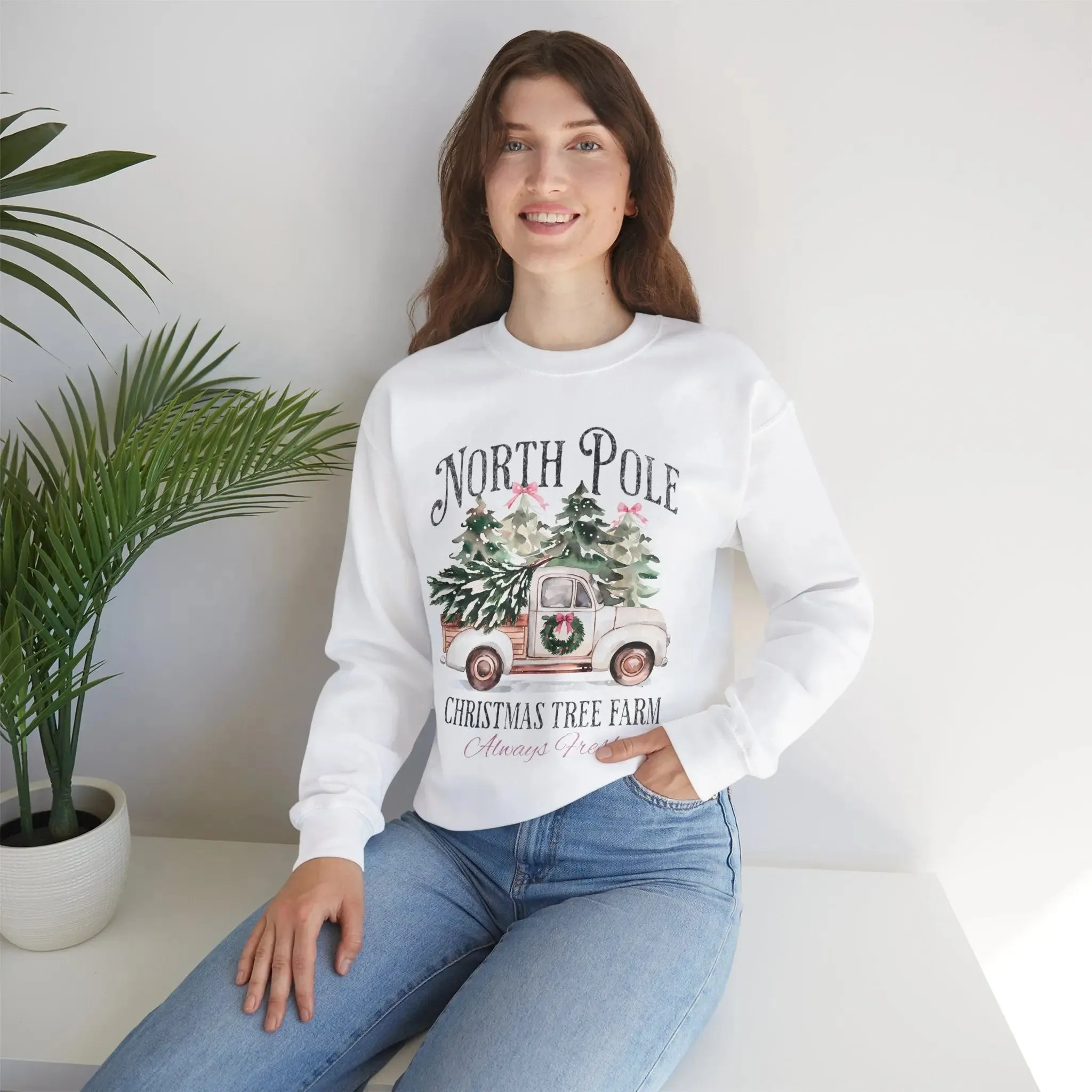 Womenswear Christmas Tree Farm Crewneck Sweatshirt
