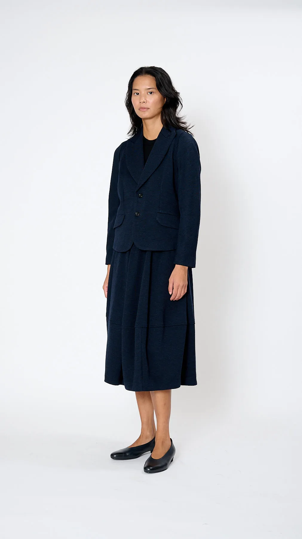 Wool Blazere in Navy