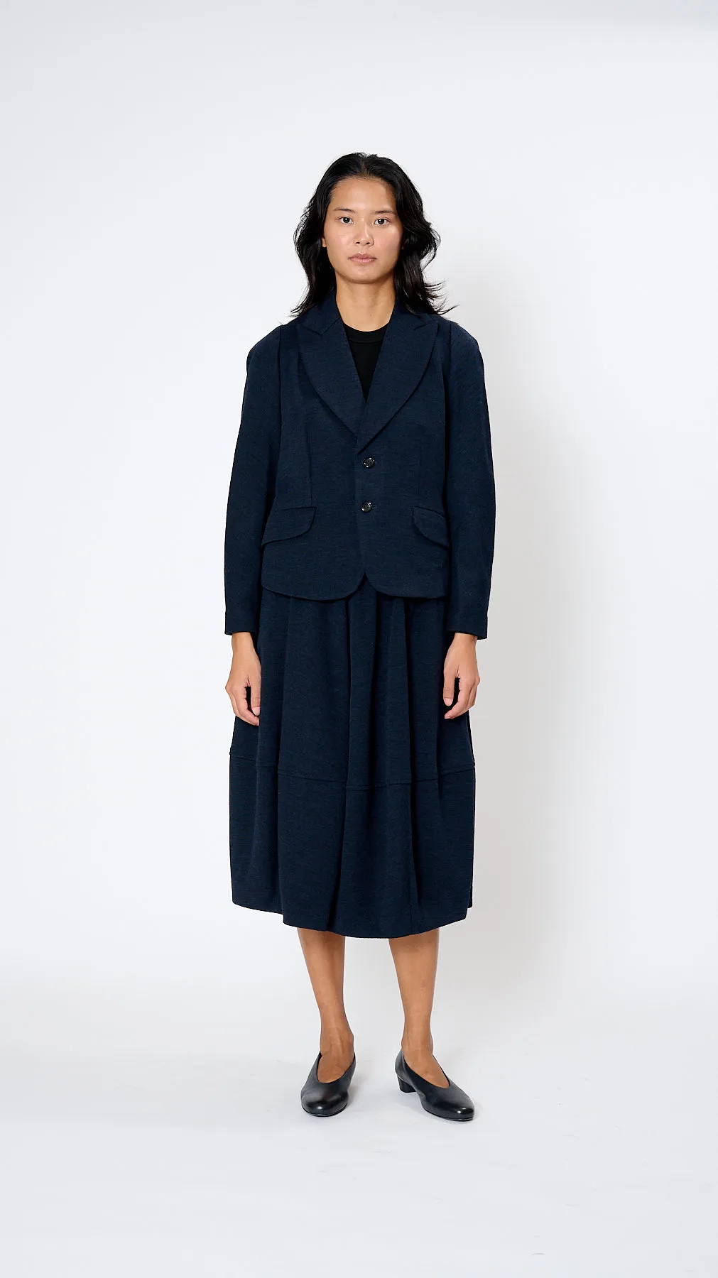Wool Blazere in Navy