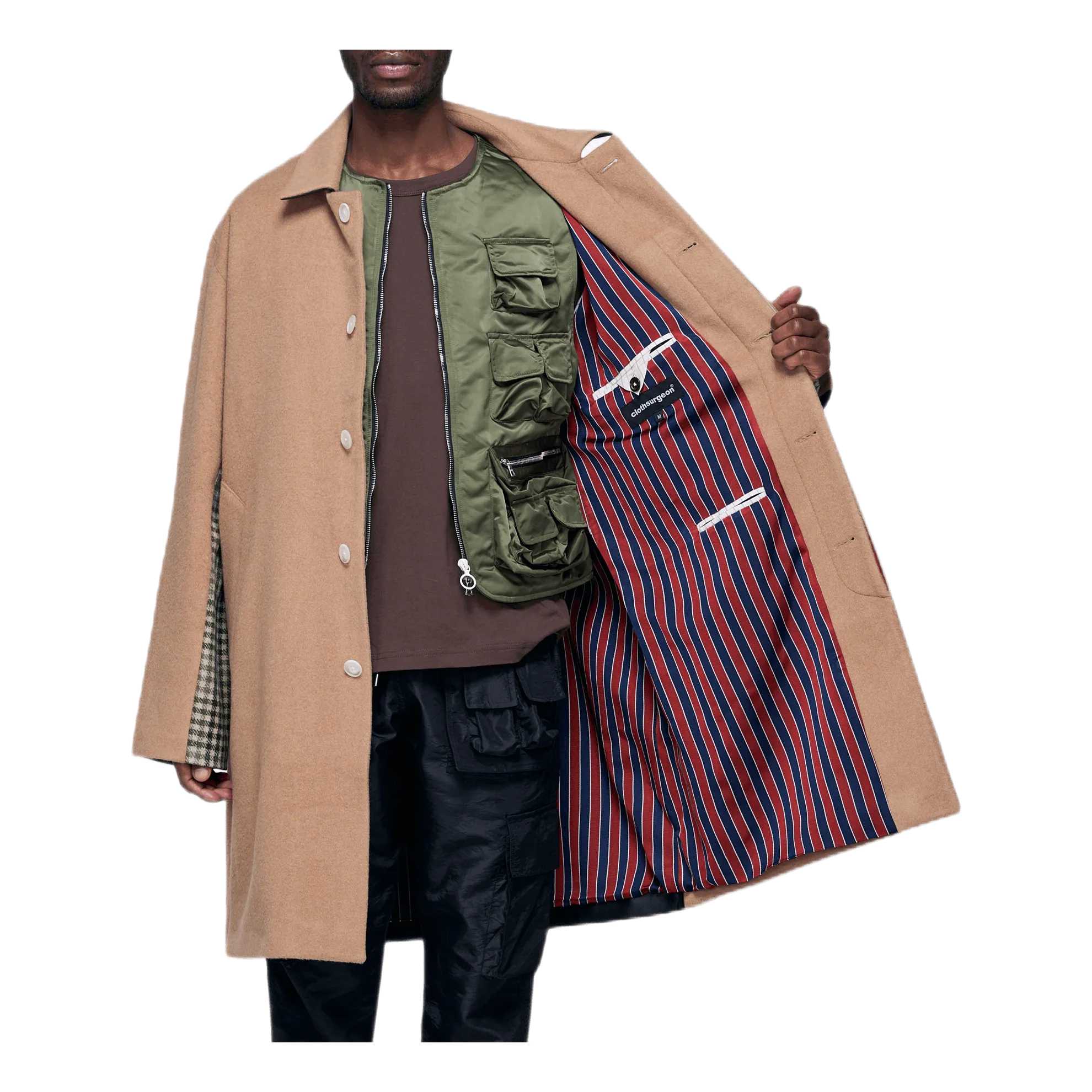 Wool Overcoat Khaki
