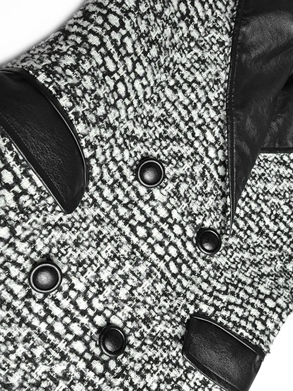 Woolen Cloth Plaid Overcoat