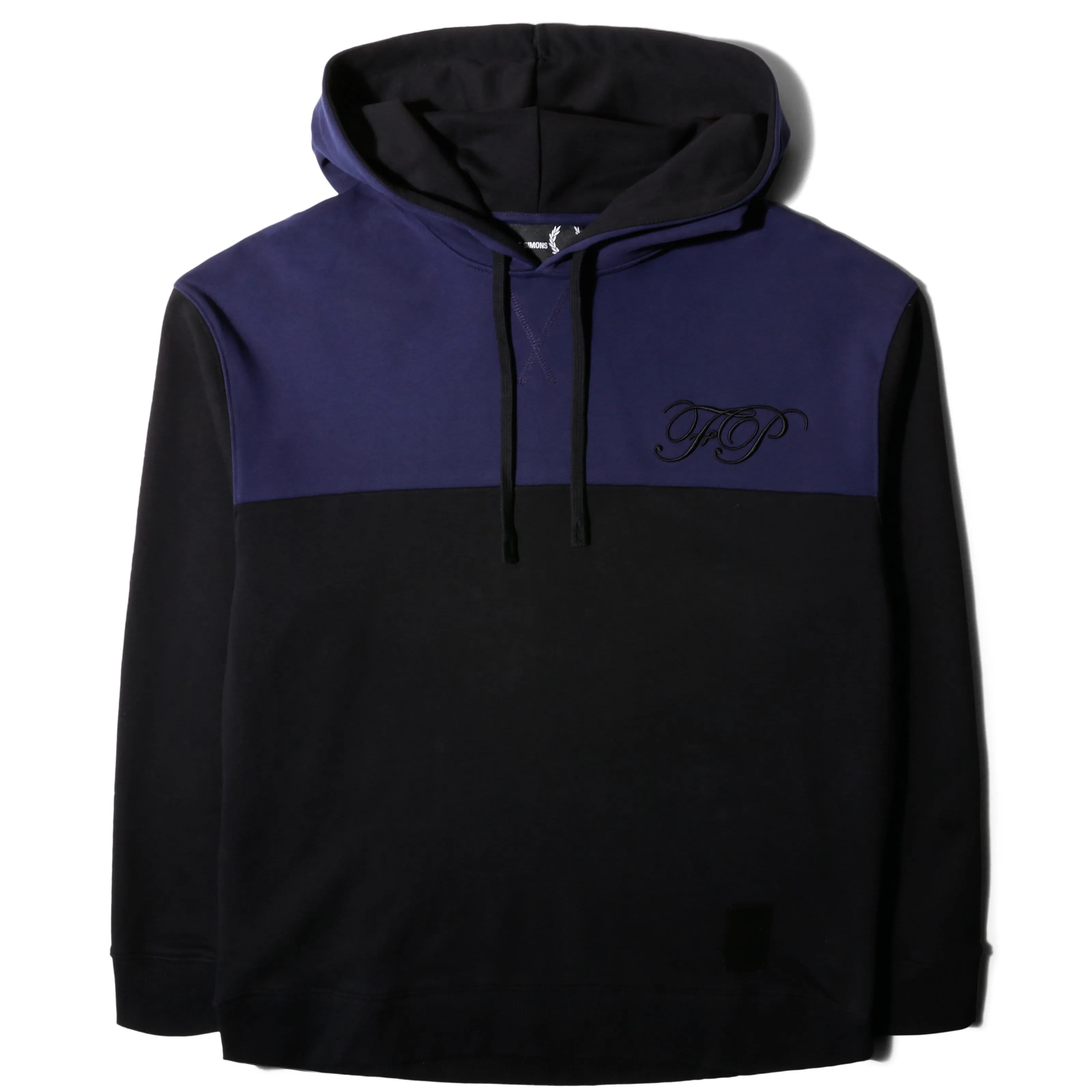 x Raf Simons EMBROIDERED INITIAL HOODED SWEAT